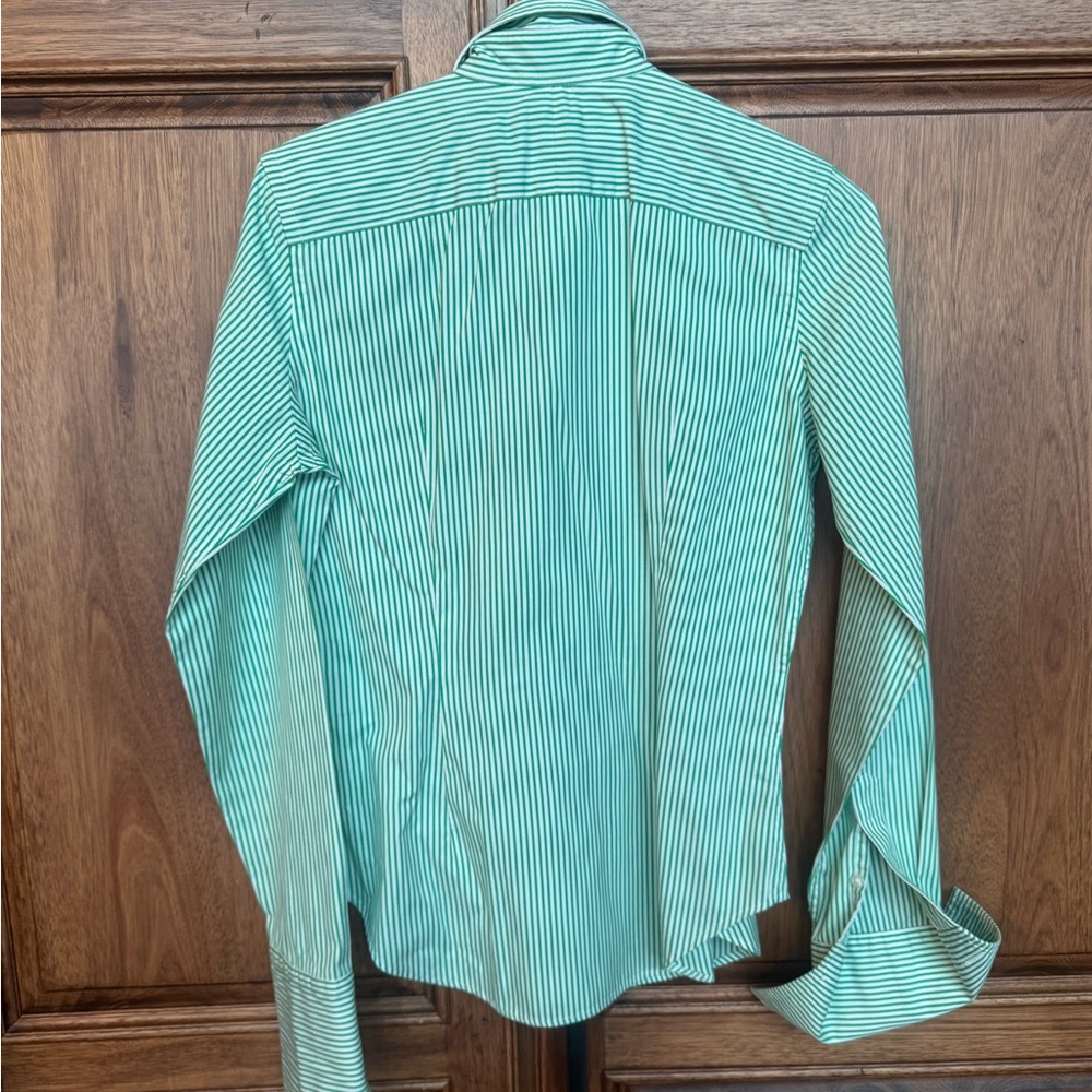Ralph Lauren Mint Striped Dress Shirt - Picture 3 of 10